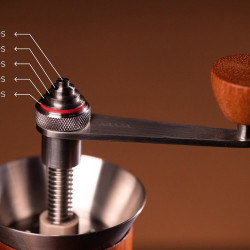 ARAM coffee + podstawka + manometr (brown)