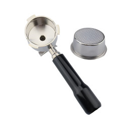Kolba z podwójną wylewką 4Barista 51 mm – De’Longhi Dedica (czarna rączka)
