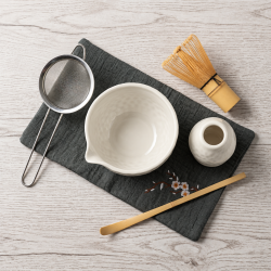 Matcha set 4Barista (white) – zestaw z ceramiki do przygotowywania herbaty matcha 