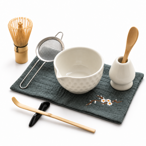 FAQ - Pytania dotyczące produktu  Matcha set 4Barista (white) – zestaw z ceramiki do przygotowywania herbaty matcha 