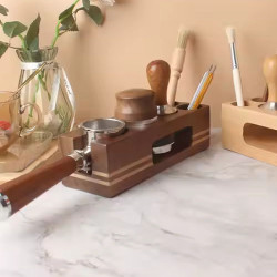 Tamper stacja 4Barista | ciemne drewno - 58 mm