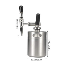 Nitro Cold Brew 2L stal nierdzewna Mini beczka 4Barista