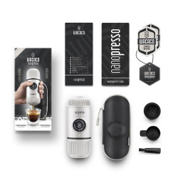 Przenośny ekspres Wacaco Nanopresso (biały) + twarde pudełko