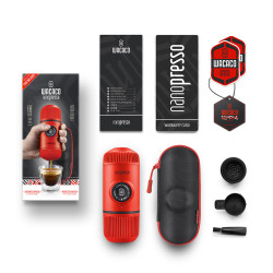 Przenośny ekspres Wacaco Nanopresso (czerwony) + twarde pudełko