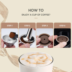 Pokrywki silikonowe do Nespresso Vertuo - 2 szt.