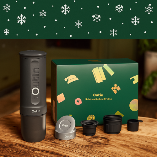 Outin Nano (Space grey) + Basket Plus (16-18g) - Zestaw świąteczny