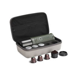 Outin Zestaw Nano (Forest Green) - ekspres podróżny + etui ochronne