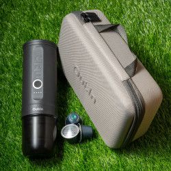 Outin Zestaw Nano (Space grey) - ekspres podróżny + etui ochronne