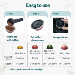 Osłonka silikonowa SEALPOD do kapsułek Vertuoline - 4 szt