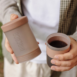 Wacaco Prestina (clay pink) – przenośny zaparzacz do kawy